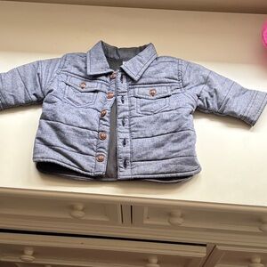 Brand new. Gymboree Kids Gray Quilted Jean Jacket